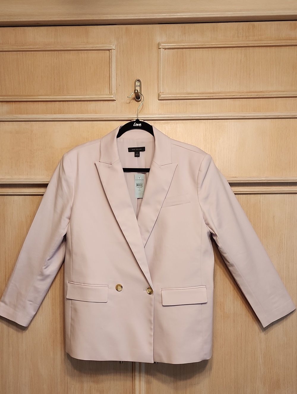 NWT Ann Taylor Light Lavender Double-Breasted Blazer SZ 12P - Picture 4 of 8
